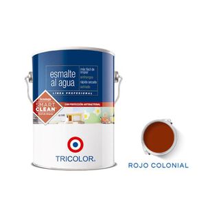 Esmalte Al Agua Profesional 1 Gl Rojo Colonial Tricolor